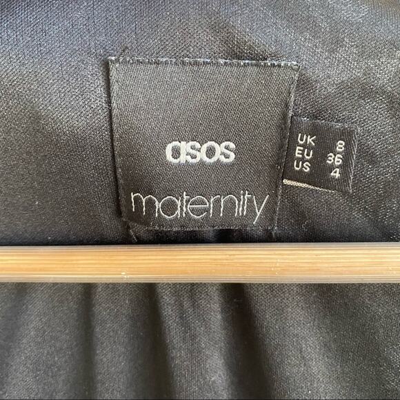 ASOS‎ Maternity Black Lace Midi Dress - Picture 4 of 6